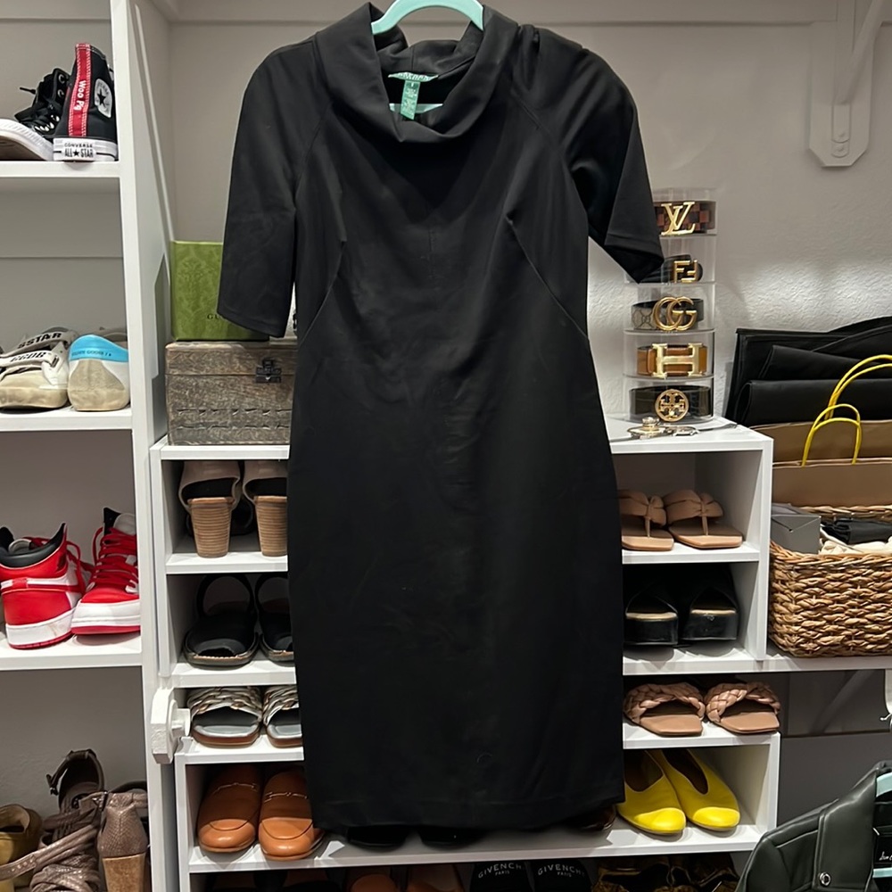 Lauren Ralph Lauren cowl neck midi dress